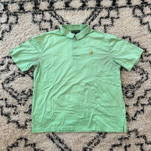 Men’s Vintage Masters Collection Light Green Golf Polo Size XL
